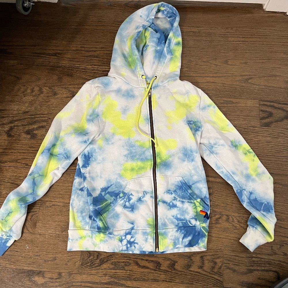 TIE DYE AVIATOR NATION ZIP UP